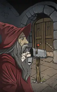 The Red Wizard & His Mailbox