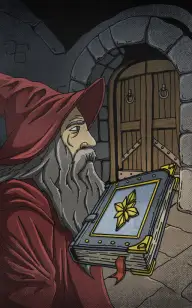 The Red Wizard & His Book