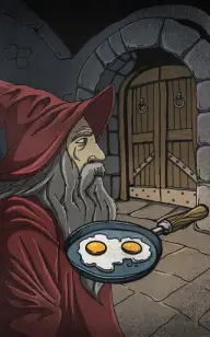 The Frying Pan Spellcaster