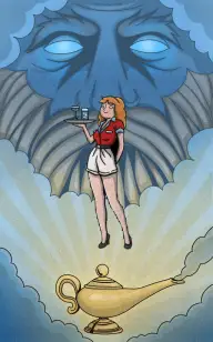 The Magic Waitress Genie