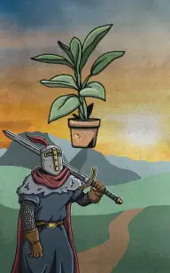 A Knight's Path to His Plant